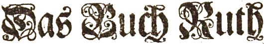Das Buch der Ruth